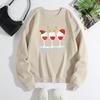 Christmas Women Thick Hoodies & Sweatshirts Velvet Round Neck Hoodie Winter Warm Pullover Casual Sweatshirt