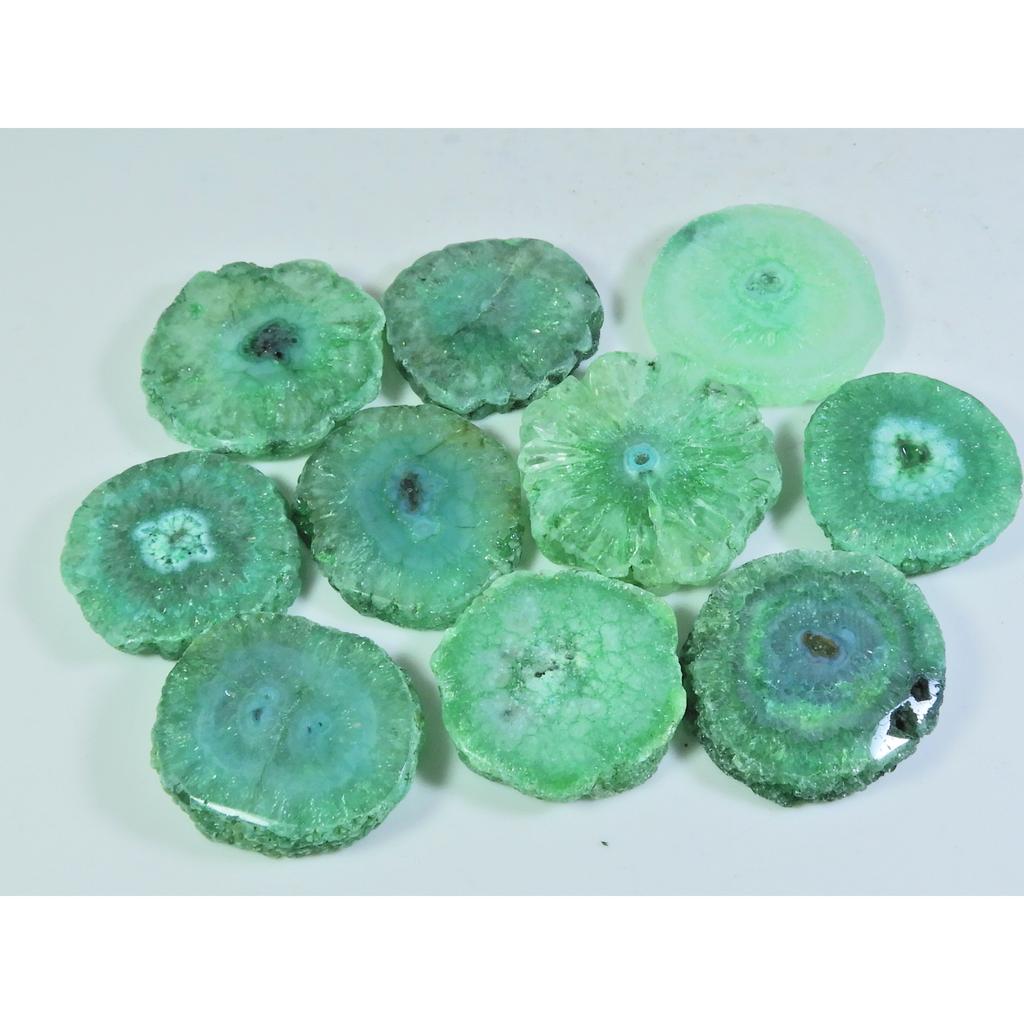 424Cts. Dyed Solar Druzy Agate Mix Shape Cabochon Loose Gemstone 10 Pcs Lot A-682