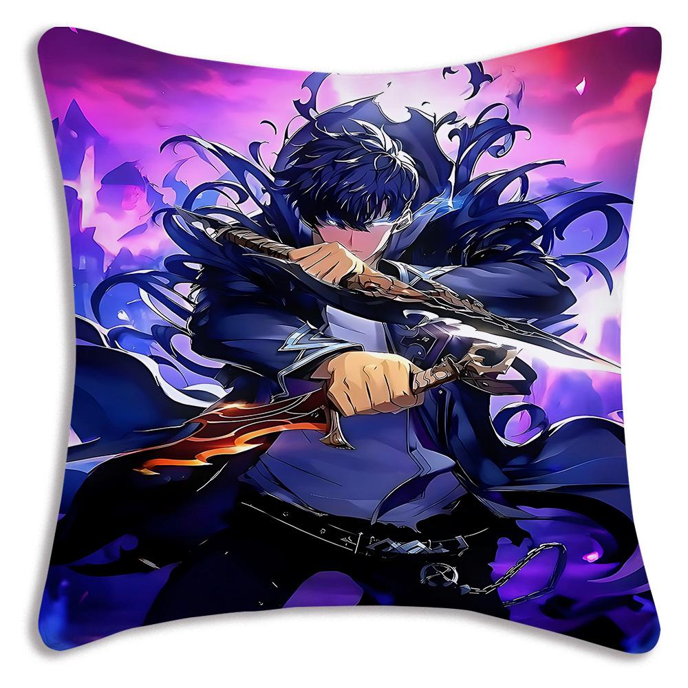Cartoon Cool Solo For Levelings Pillow Covers Cartoon Sofa Decorative Home Double-sided Printing Short Plush Cute Cushion Cover
