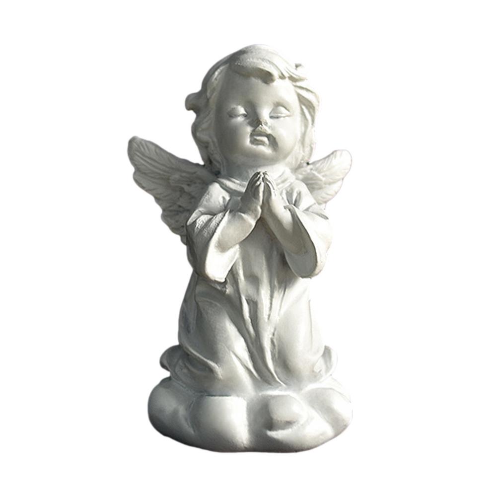 Mini Praying Angle Sculpture Desktop Cute Resin Decorative Statue Home Decoration Angel Figurines Room Ornament 4 Gestures