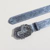 Embossed Belt Cowgirl Punk Waist Belt Carved Horse Retro for Jeans Dress