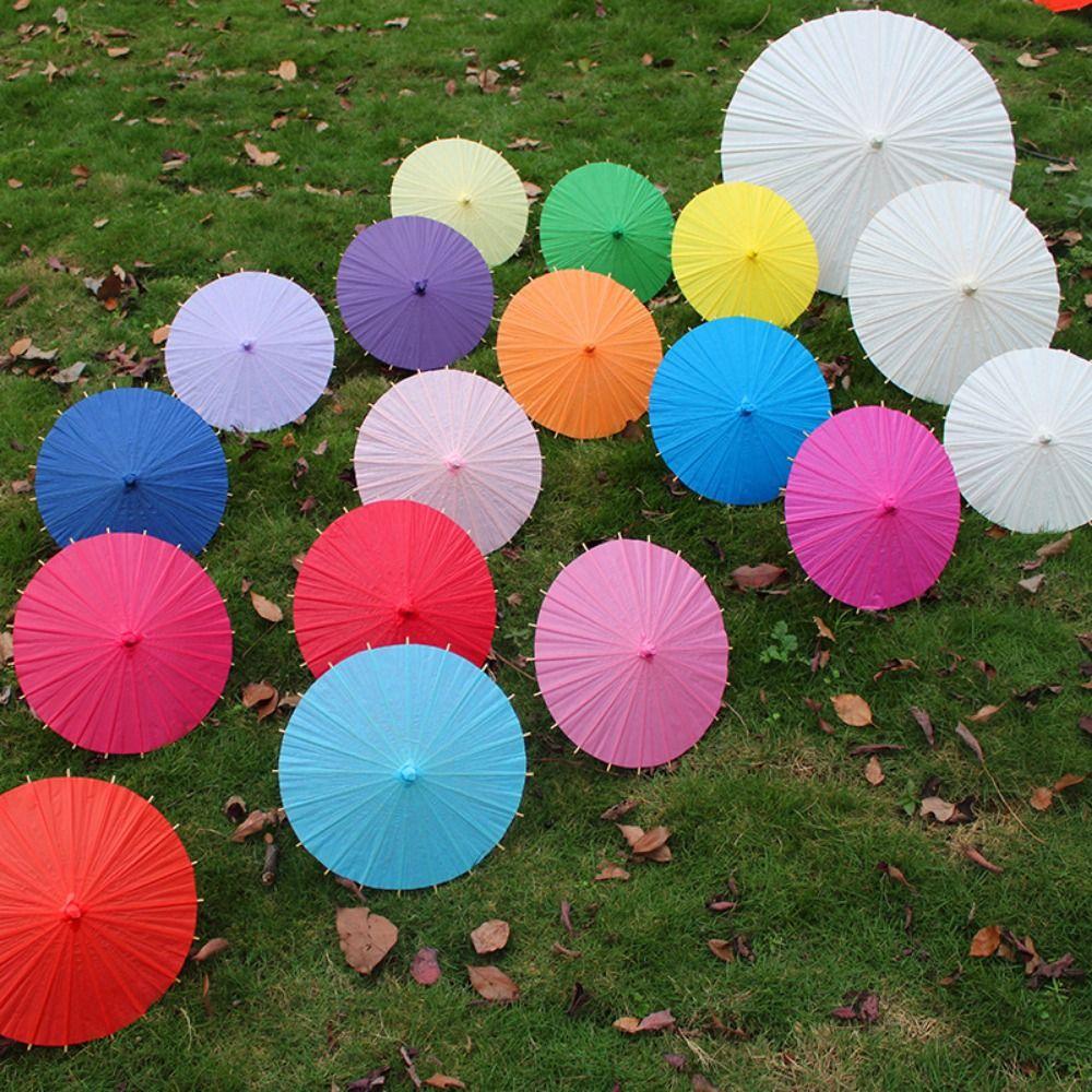 56cm Umbrella Fan Silk Cloth Classical Japan Style Umbrella Prop Dance Umbrella  Dance Performance