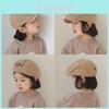 Baby Children Beret Hat For Autumn With Sunshade Cotton Fiber For Toddler Girls And Boys