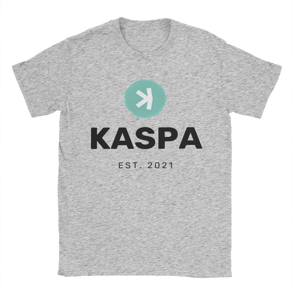 Kaspa Crypto Millionaire Loading Pure Cotton T-Shirt For Man Summer  Y2K Retro T-Shirts O-Neck Harajuku Oversized Print Clothes