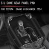 LHD for Toyota Grand Highlander 2024 2025 Silicone Rubber Center Conlose Gear Shift Panel Car Front Rear Water Cup Holder cover