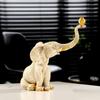 Elephant Statue with Bird Sitting On Trunk Showpiece for Home Decor (18X10X22 Cm)