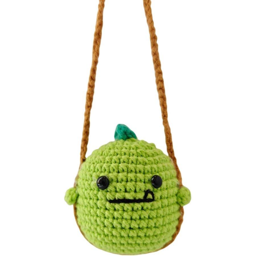 Hanging Accessories for Car Rearview Mirror Decor, Handmade Pickle Cucumber