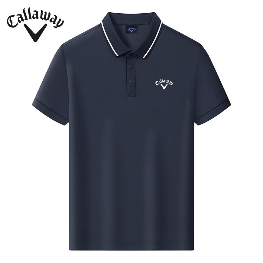 

Callaway 2025 Summer Embroidery High Quality Golf Leisure Sports Style Sunscreen Antibacterial Polo Shirt L