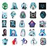 50 Hatsune Miku Graffiti Stickers for Suitcase, Laptop, Car, and Skateboard Decoration