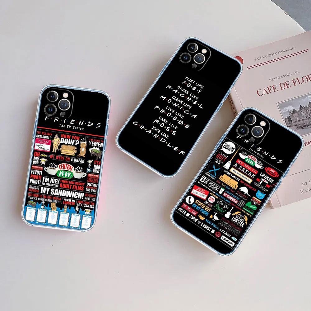 F-friends Perk Coffee Transparent Phone Case for Motorola Moto G7 G8 G9 G84 G85 G73 G24 G15 Z2 Play Power Plus