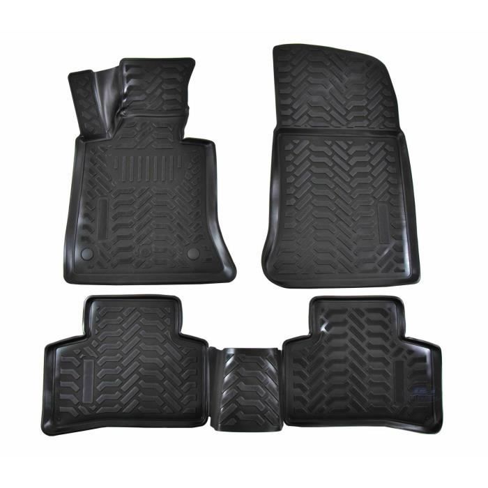 Tapis De Sol En Caoutchouc - J&J AUTOMOTIVE - Mercedes GLK X204 - Sur Mesure - Antidérapant - TPE Non Toxique