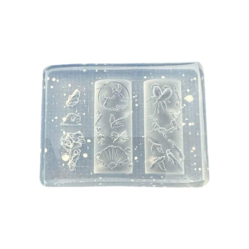 

Reusable 3D Chinese Emboss Silicone Nail Art Mold Nail Charm Mould For DIY Nail Decoration Creative Design