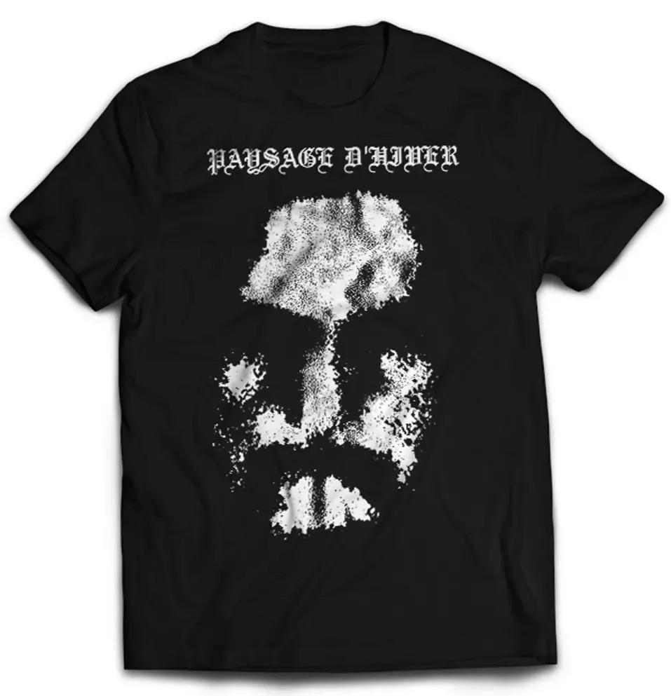 Paysage D Hiver Band face Black Cotton Size S-5XL SS965 Unisex T-Shirt L