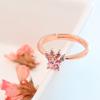 Groovy Ring Lady Cat Paw Shape Round Heart Adjustable Ring Jewelry