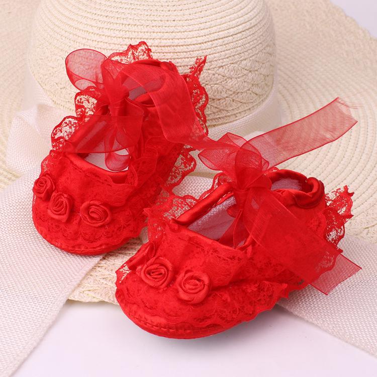 Baby Lace Prewalker Princess Shoes (Newborn) Xsx012