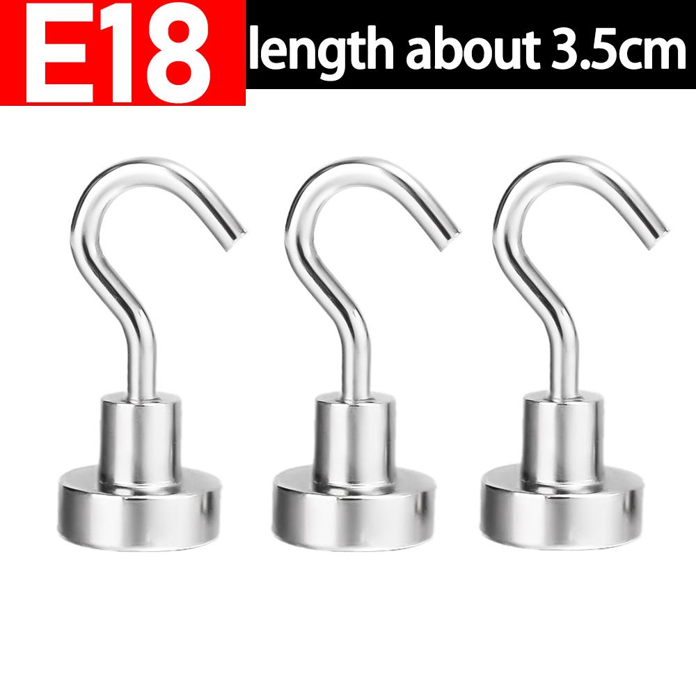 Strong Magnetic Hooks Multi-Purpose Metal Storage Pothook Kitchen Bar Refrigerator Key Magnet Hook Home Bathroom Mini Hangers