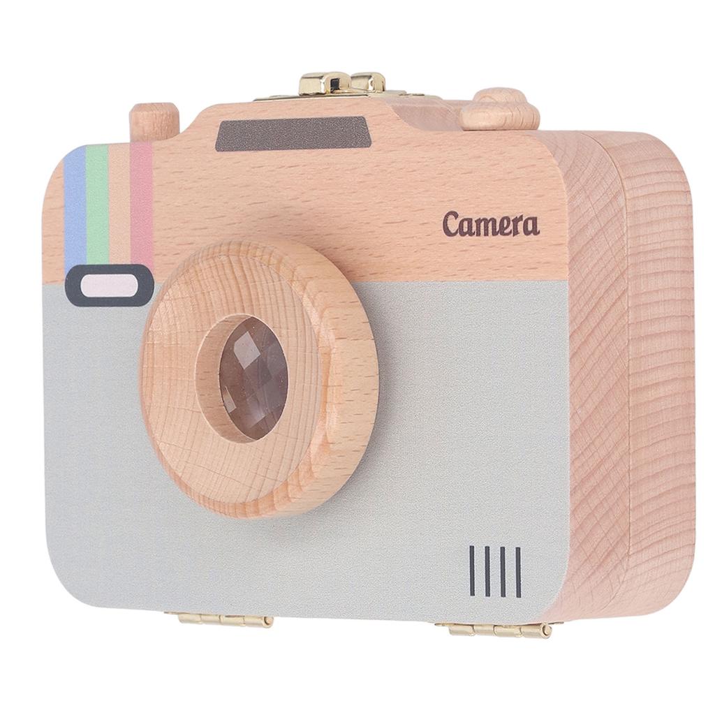 Camera Shaped Tooth Holder for Kids Fetal Hair Storage Safety Latch Baby Tooth Save Box Type 2