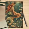 Metal Poster Vintage Mermaid Flower Art 8x12 Inch Wall Decor for Bathroom Living Room