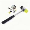 Dubxon Rubber Hammer, Small, Anti-Vibration, Double-Ended, Pipe Handle, 2-Way Hammer, Plastic & Rubber, Abrasion-Resistant and Durable, Non-Slip, Remo