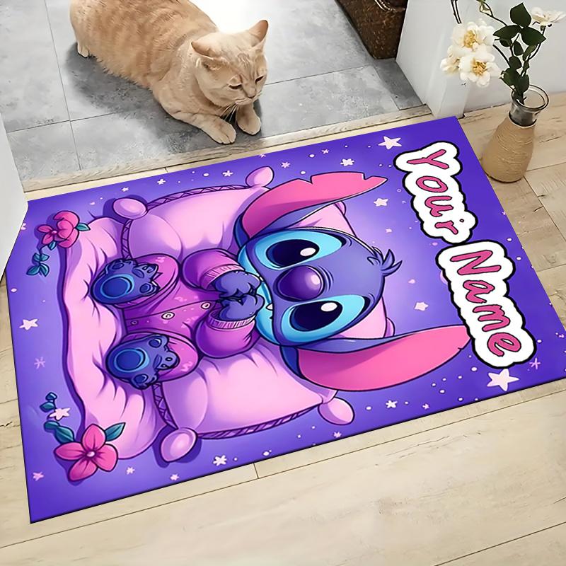 Custom Name Cosmic Angel Stitch Carpet Rug Customizable Soft Washable Anti-Slip Home Living Room Sofa Mats Personalized Rug. 0909367