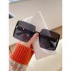 Sunglasses Women's High End Feeling Insyear Sun Protection and Ultraviolet Rays Large Face Slimming Sunglasses