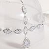Sexy Water Drop Headgear Bohemian Fashion Shiny Rhinestone Forehead Chain Bohemian Bride Hair Chain Women