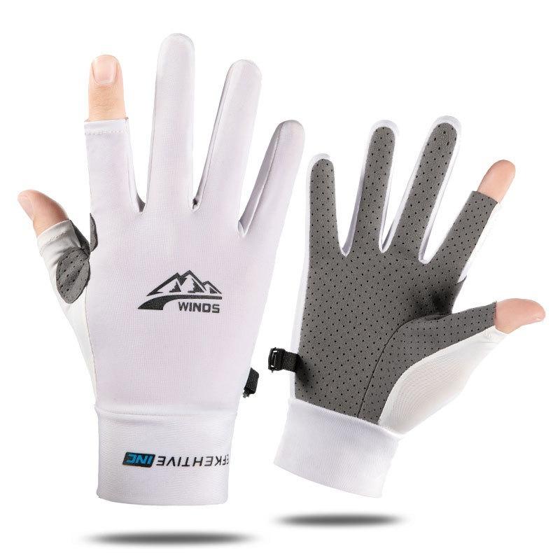 Fishing Luya Gloves Sports Ice Silk Sunscreen Men's Breathable Fitness Bike Driving Outdoor Summer Women