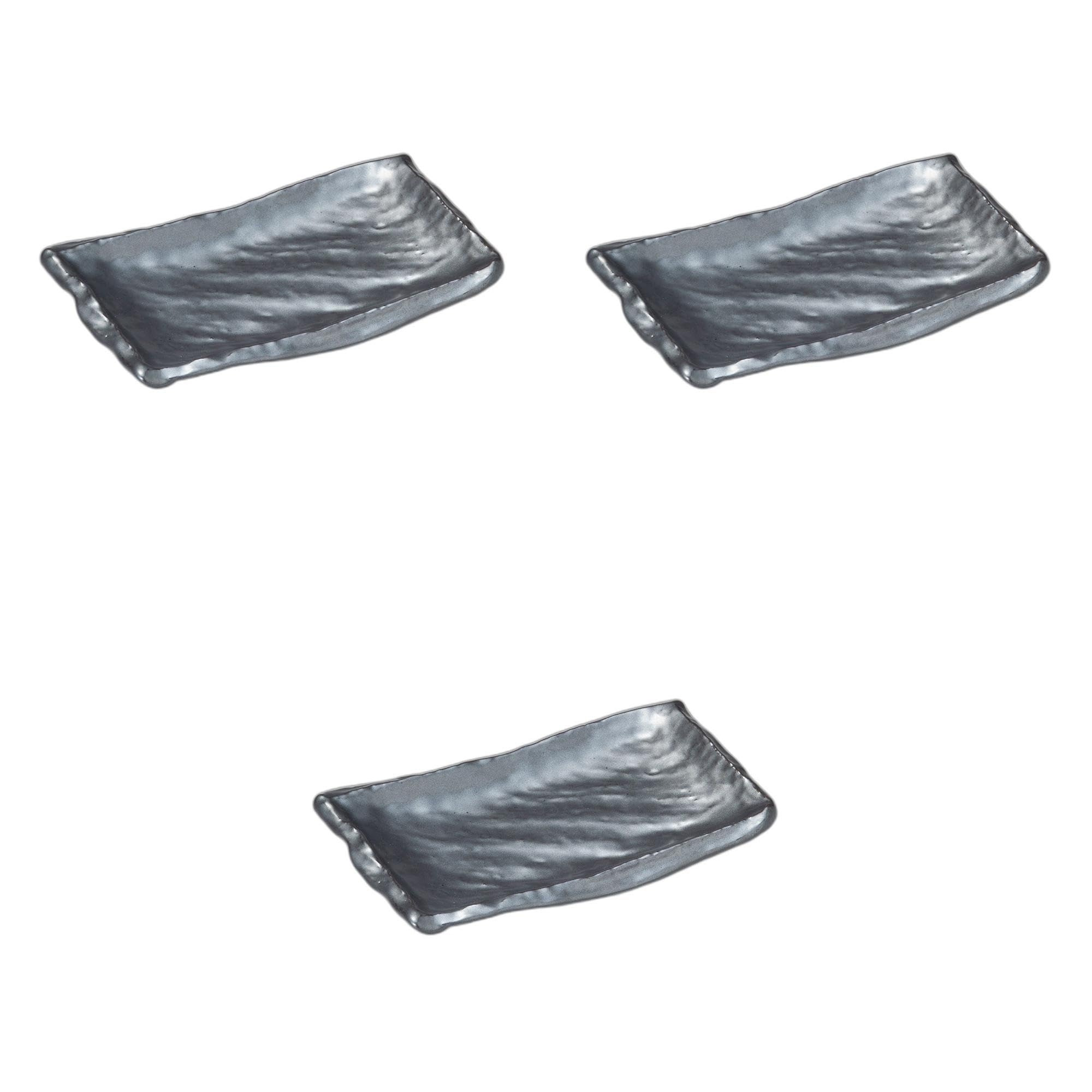 

Набор из 3 железных кристаллических тарелок Такуми для якитори x x керамические тарелки для якитори от Setomonohonpo [22.4 13.5 3см]