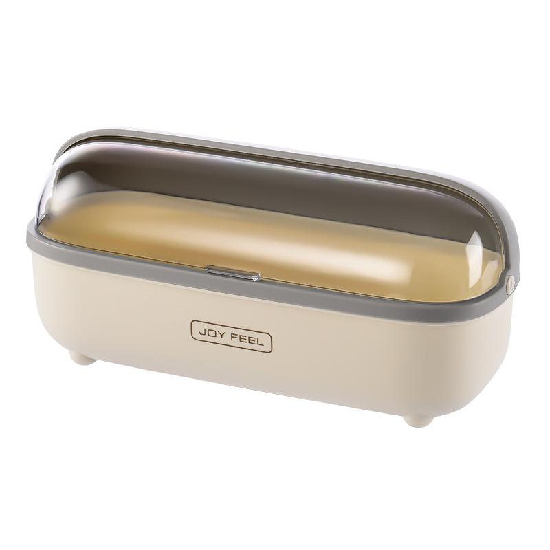 Dispensador de condimentos con tapa transparente, caja de almacenamiento de cuatro rejillas para cocina sencilla, juego de tarros para condimentos a prueba de polvo, caja para palillos