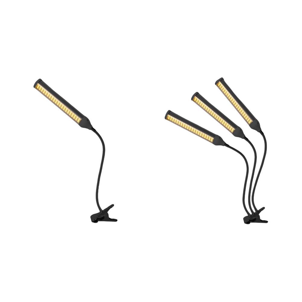 

- Лампа для выращивания растений 12 В со светодиодной подсветкой полного спектра для растений на гибкой стойке и зажиме(Черный 1 голова)