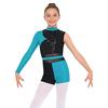 Kids Girls Metallic Jumpsuit for Ballet Dancing Gymnastics Leotards Ballet Mesh Bodysuit Stage Performance Dancewear Costume