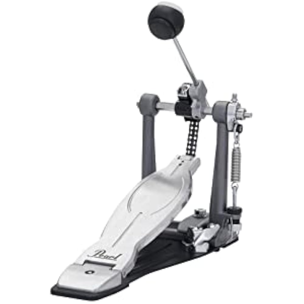 Pearl P-1030 Pearl Drum Single Pedal Eliminator Solo “BLACK” Round Cam Duo Beater