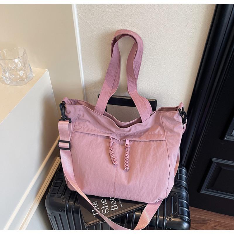 Canvas Bag Women's Large-capacity New Autumn and Winter Simple Messenger Bag Casual Shoulder Bag Commuter Tote Bag