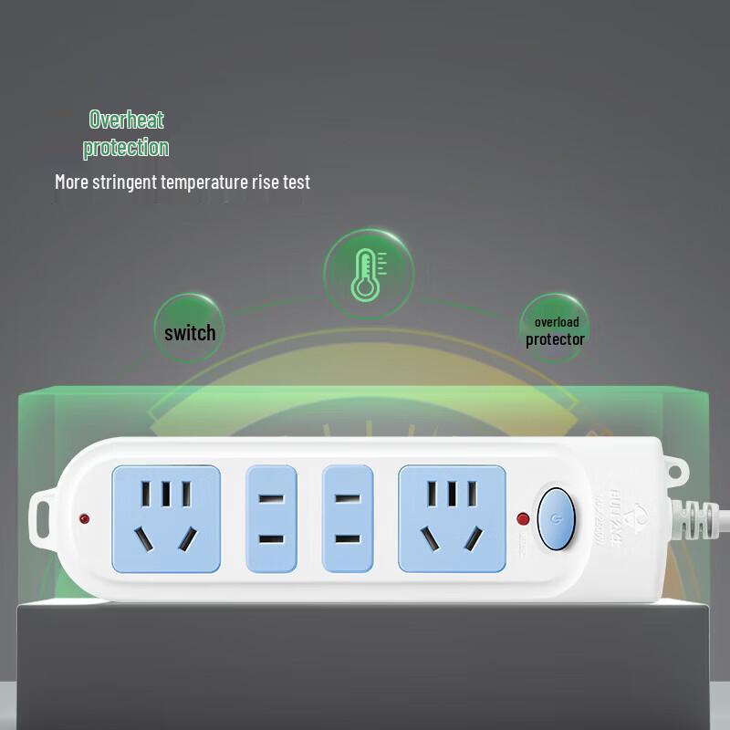 BULL GN-607 4-Outlet Power Strip