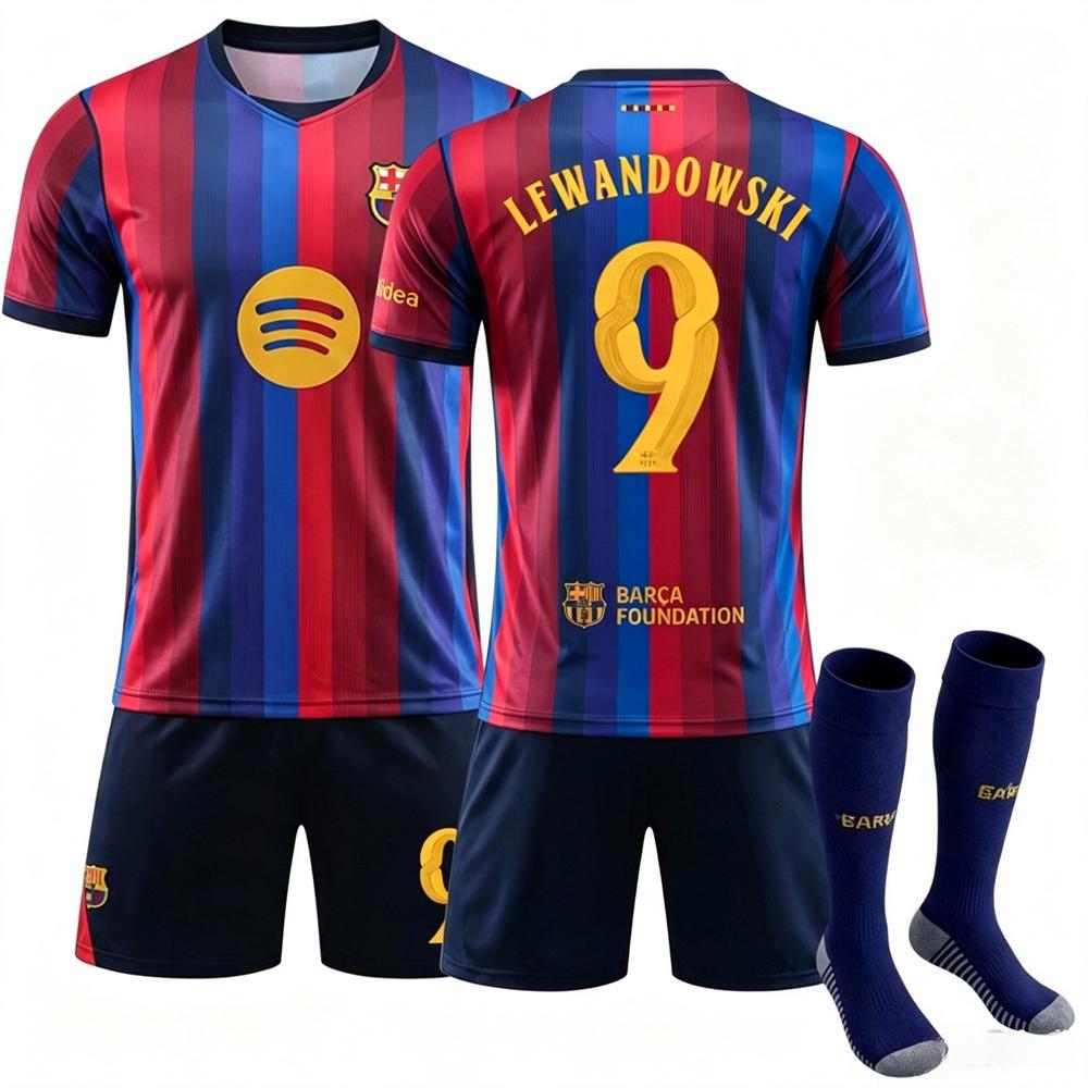 2627 Pedri Trikot Sport Barcelona Heim Fußballuniform Champions League Version Nein. 10 Yamal Messi Anzug