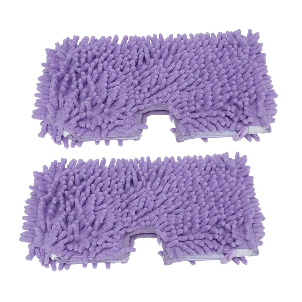 2 Stück Mopp-Ersatzpads Weiches Mikrofaser-Mopptuch-Zubehör Passend für Shark S3601 S3501 Lila