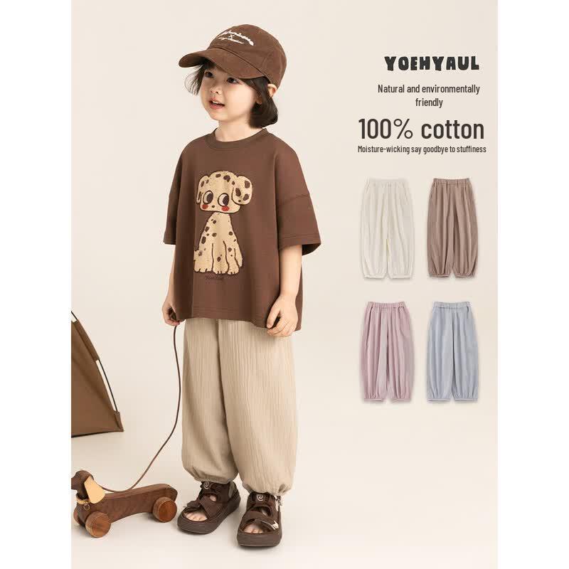 Girls' Summer Lightweight Anti-Mosquito Jogger Pants