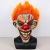 Performance Props, Flaming Clown Mask, Halloween Costume, Funny Bar Party, Stage Performance Decoration, Latex Mask