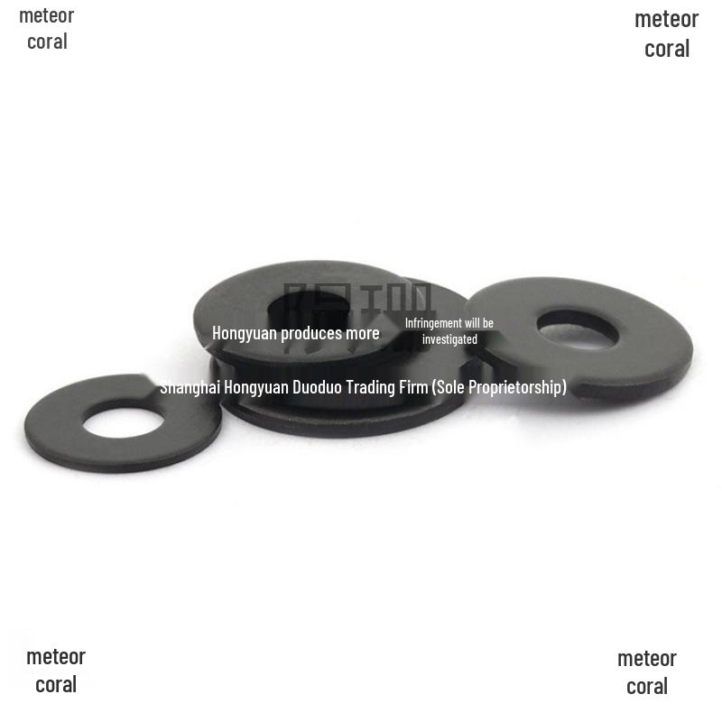 Blackened Thickened Oversized Metal Washer