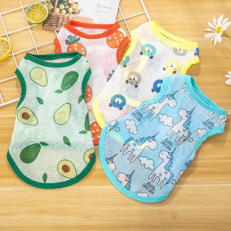 Pet Summer Vest: Lightweight Sun Protection Shirt for Small Dogs and Cats, Perfect for Spring and Summer Wear.