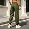 Women's Fashion Loose Fit Cargo Pants, Color Sweatpants for Workout and Everyday Wear