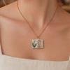 Flower Pendant Necklace Copper 17 Mm 1 Pc