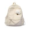 Schoolgirl schoolbag 2025 new fashion backpack small fresh and cute white clouds pendant simple backpack