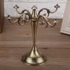 5 Arms Alloy Candle Holder European   Candelabra Wedding Candlestick Home Decor Silver