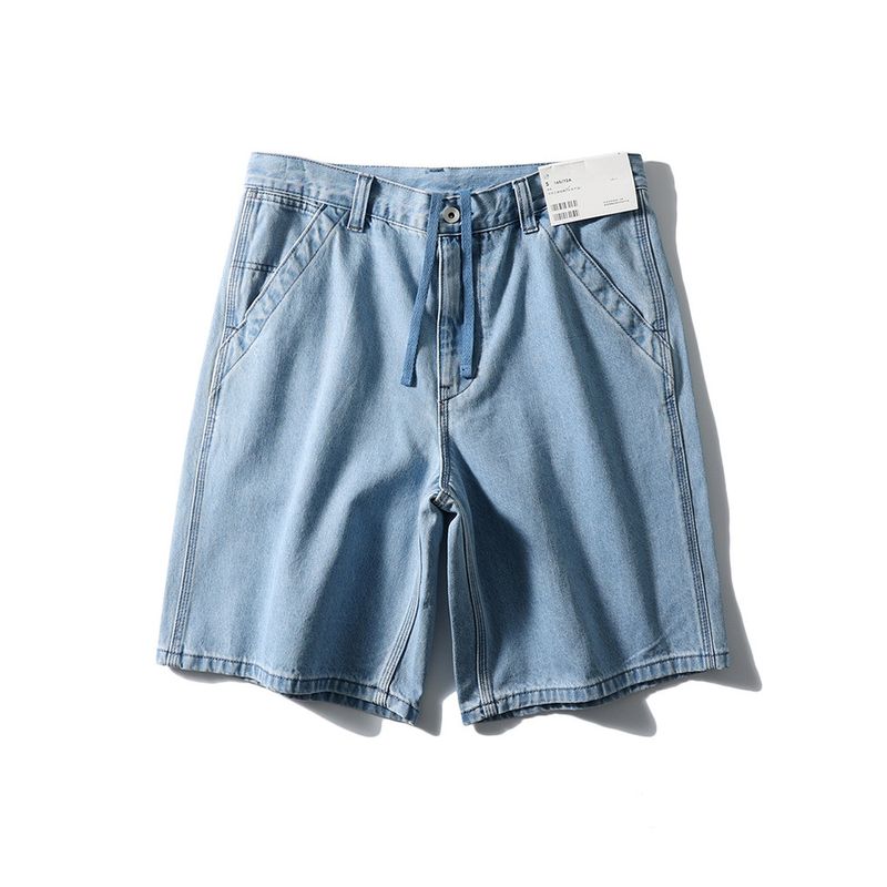 American vintage Cotton Fashion Brand Demin shorts Men's Summer Loose Fifth Pants Foreign Trade Men's Cotton Casual Pants