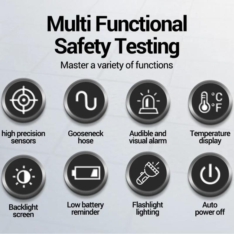 Professional Gas Leak Refrigerant Detector Automotive/ Air Conditioning Detection Audible Visual Ala Refrigerant Leak Detector for Freon Refrigerants