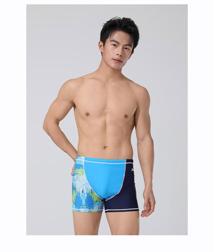 Xtep Men's Swimming Pants with Three Point Anti Embarrassment, Junior Professional Speed Shorts, Swimming Pants, Swimming Equipment