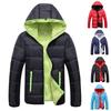 Herren Winter Reißverschluss Warme Daunenjacke Packbar Leichte Jacke