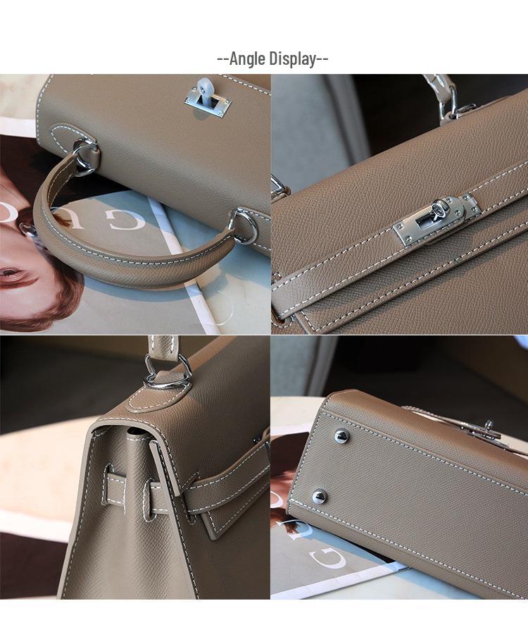 Sac Kelly Impression Paume Deuxième Génération 2026: Nouveau Sac à Main Mini Tote & Bandoulière Haut de Gamme pour Femme