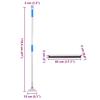 Floor Squeegee with Handles 5 Pcs 45x122.5 Cm Steel and Rubber